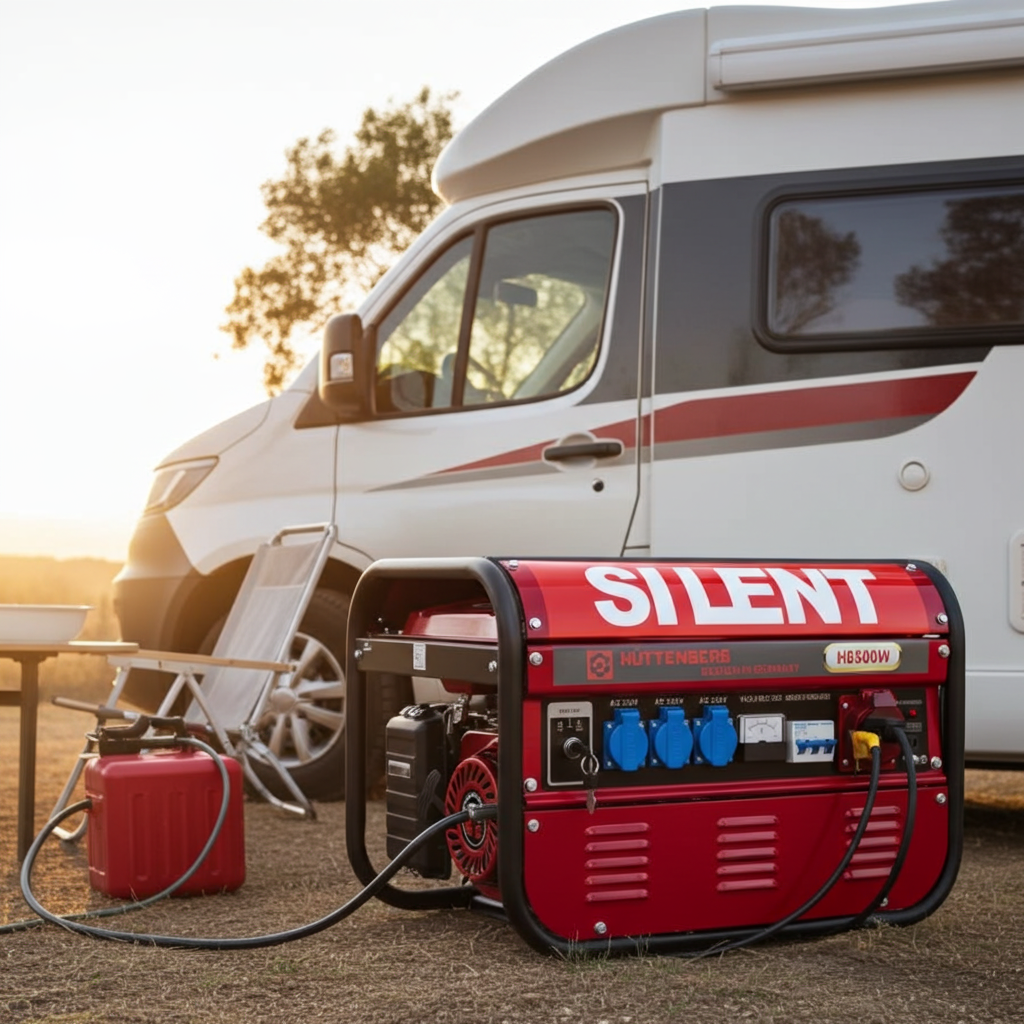 Generatore di Corrente a Benzina 3000 W Silenzioso Professionale