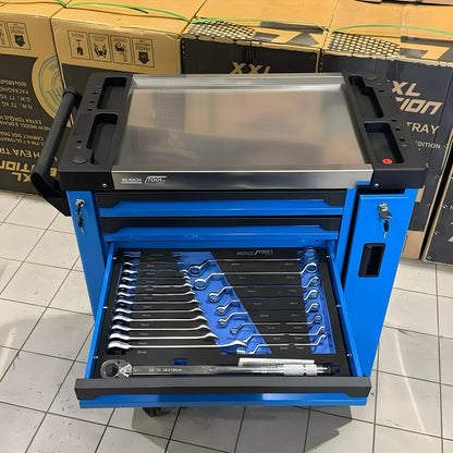 Carrello Portautensili da Officina Professionale con 8 Cassetti e Utensili Completi