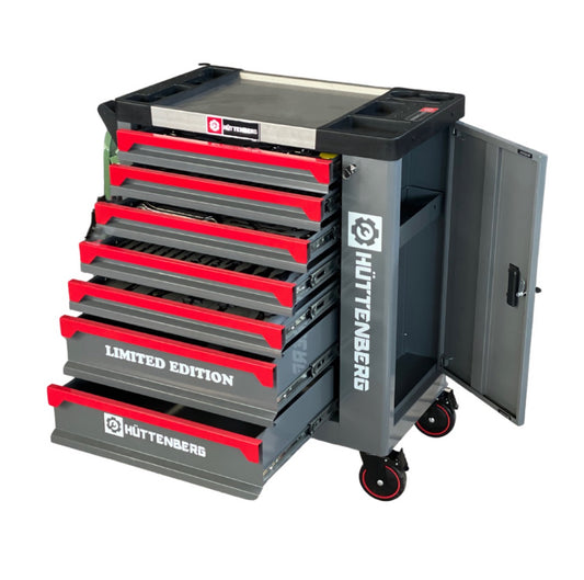 Carrello da Officina Professionale  con 259 Attrezzi – 7 Cassetti