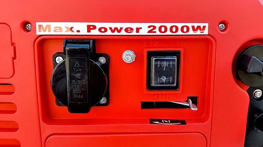 Generatore di Corrente Inverter 2000W Portatile Monofase Silenzioso