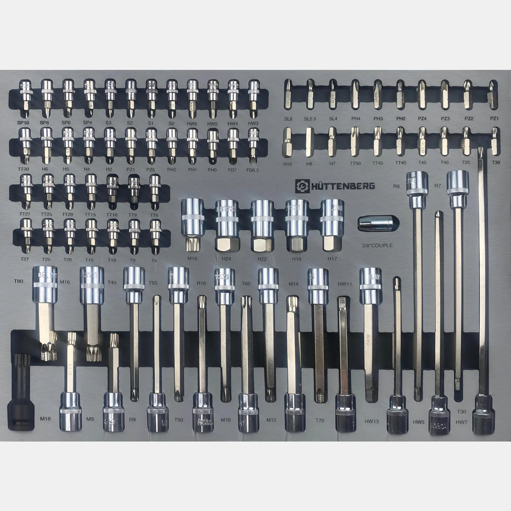 Carrello da Officina Professionale  con 259 Attrezzi – 7 Cassetti