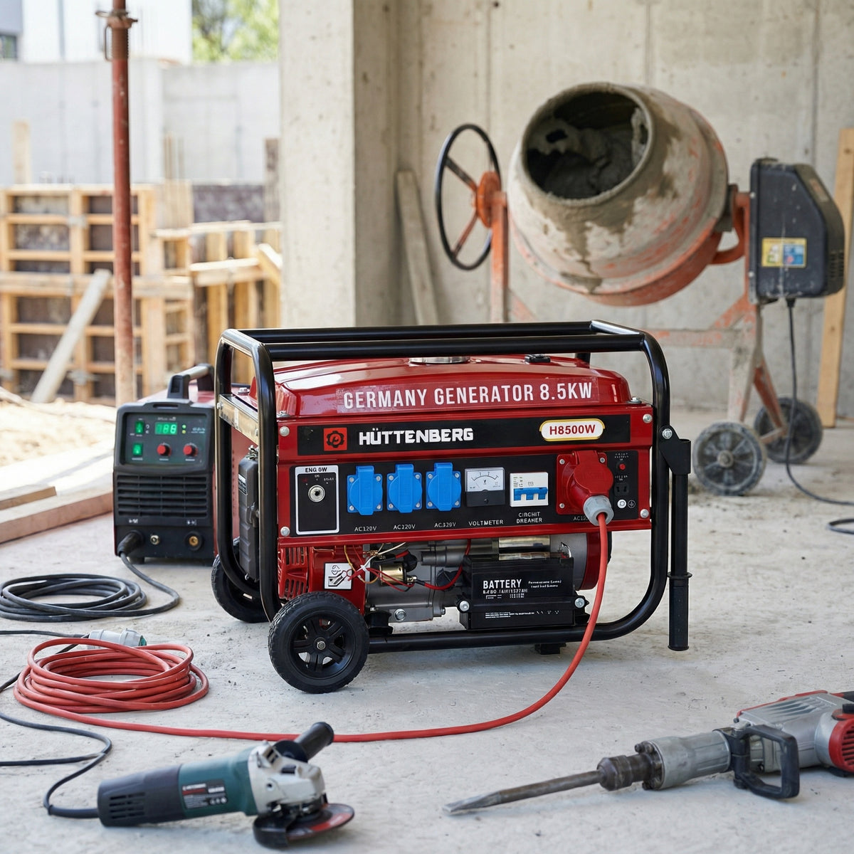 Generatore di Corrente a Benzina 3,0 kW  Silenzioso Professionale