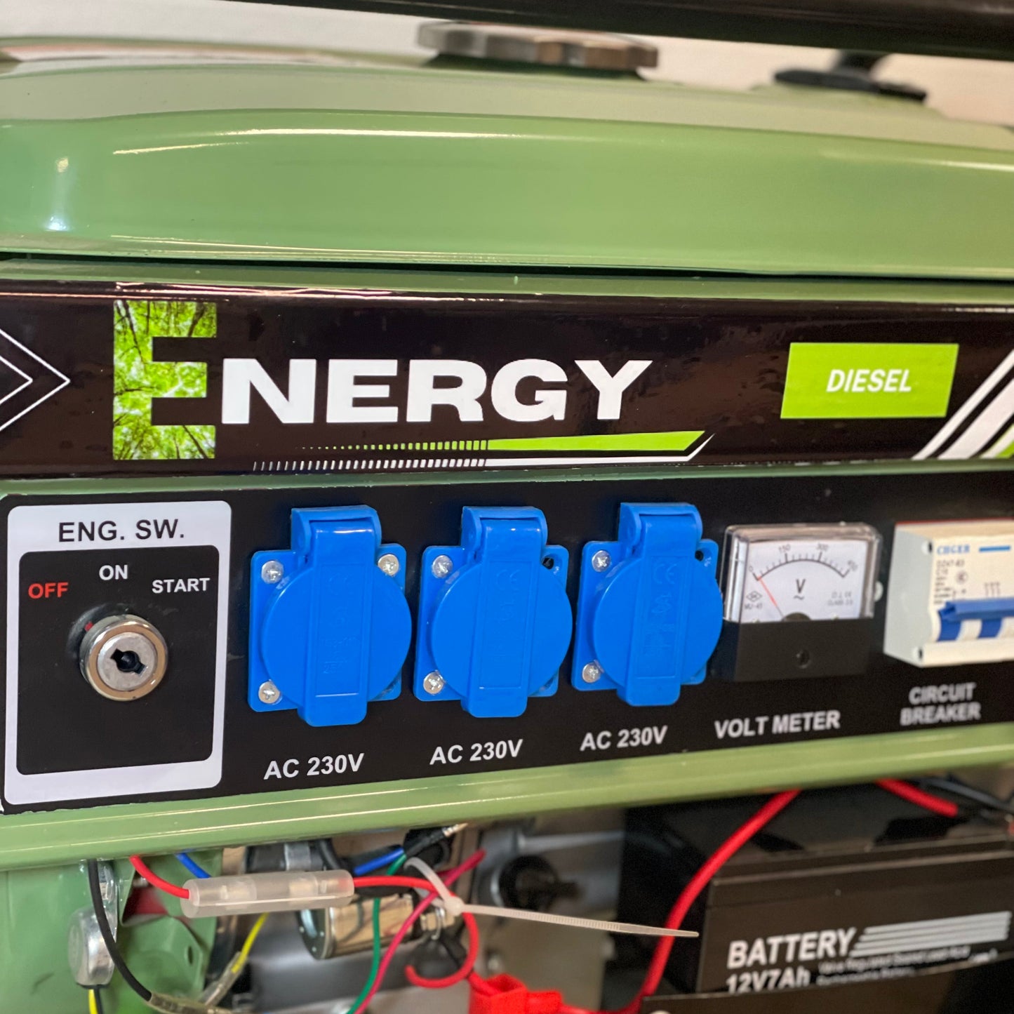 Generatore di Corrente Diesel 6,5 kW Inverter Silenziato Monofase Trifase