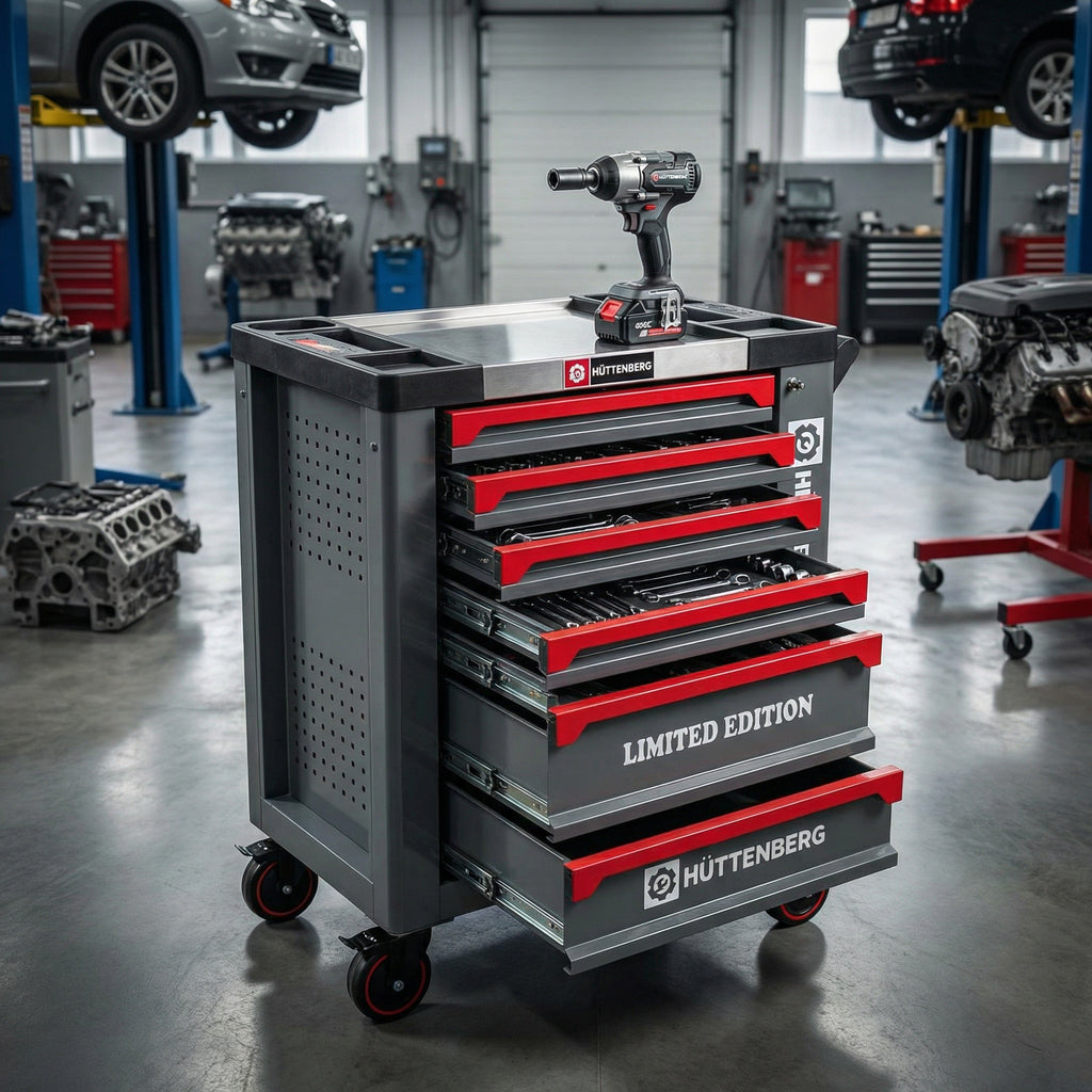 Carrello da Officina Professionale  con 259 Attrezzi – 7 Cassetti